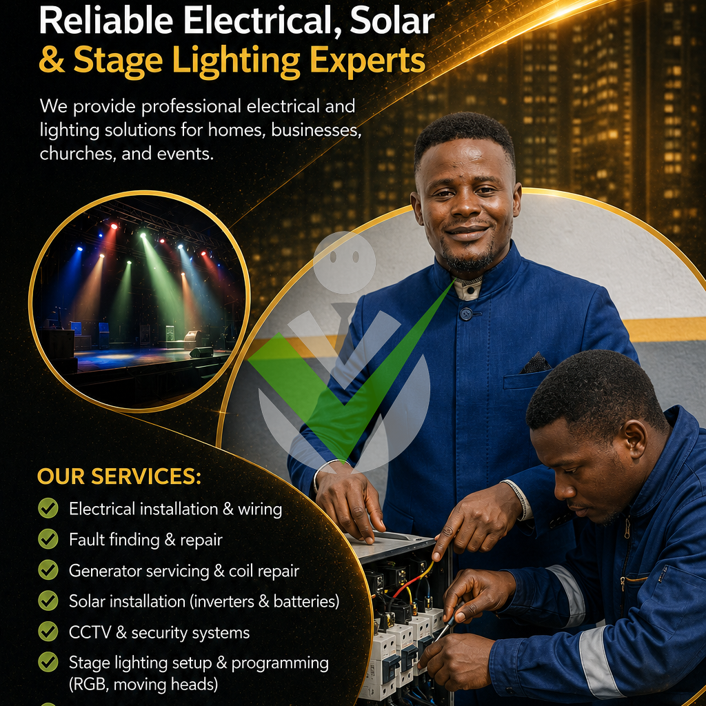 Electrician Electrician And Staged Lightening